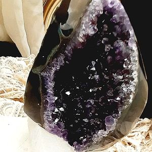 Amethyst Cut Base Geode